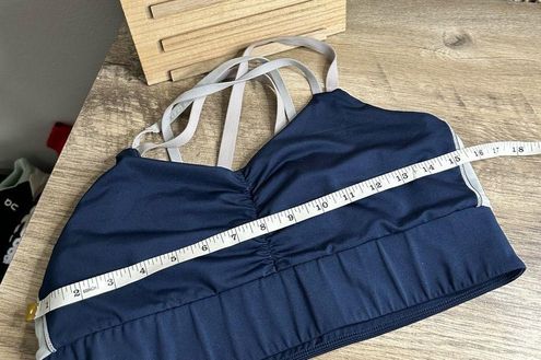 Handful Navy Strappy Sports Bra Size L - $19 - From Madi