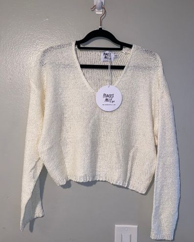 Nerin Cropped Sweater White