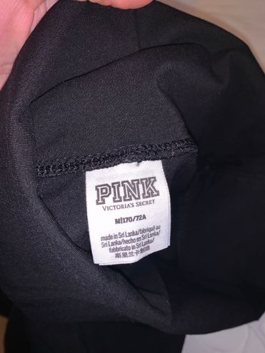 PINK - Victoria's Secret Black Foldover Flare Yoga Pants Size M - $23 (48%  Off Retail) - From Diana