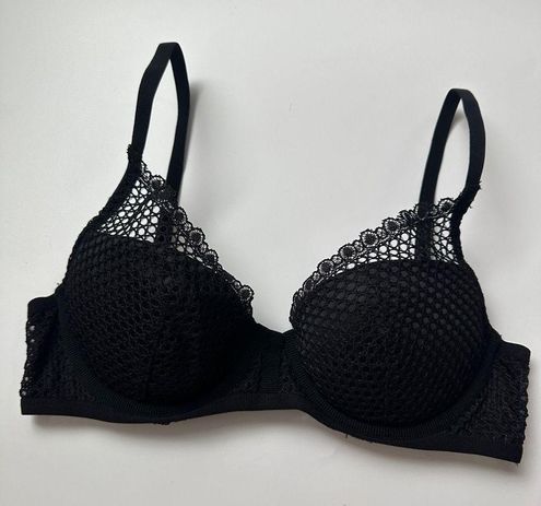 Victoria's Secret Women Fishnet Underwire Padded Push Up Bra