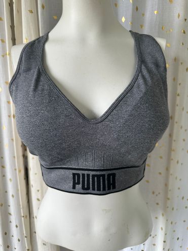 Puma Women's Seamless Sports Bra Adjustable Straps Removable Cups