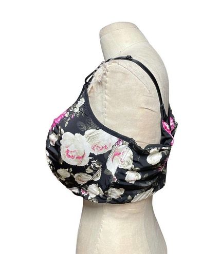 Torrid Black Lace Floral Full Coverage Bra Size 42H - $45 - From