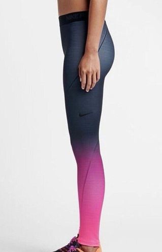 Nike Pro Hyperwarm‎ Ombre Leggings Small Pink Black - $28 - From Ridley