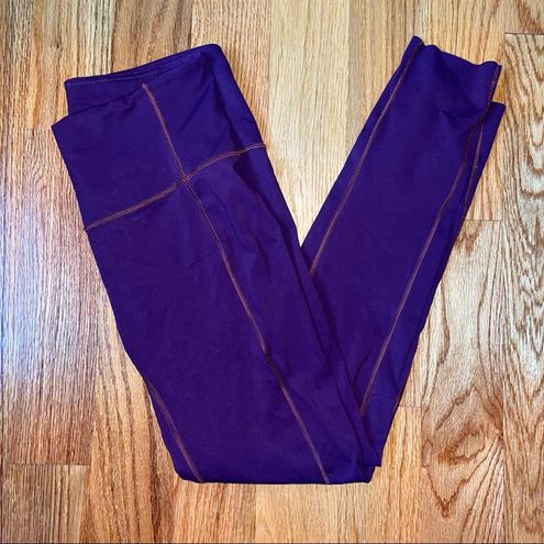 Lululemon Like Nothing 7/8 Tight Darkest Magenta Purple Leggings Nulux Size  4 