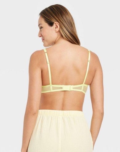 Target Auden Women's Unlined Balconette Bra - Lime Yellow Size 34