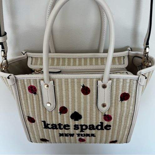 Kate Spade Women's Ella Small Ladybug Tote Bag, Natural