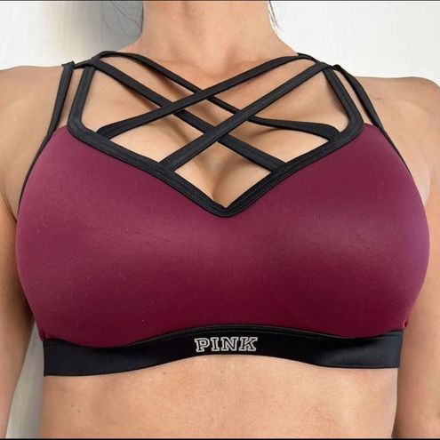 PINK - Victoria's Secret Women's Ultimate Push-Up Medium Support Sports Bra  - $26 New With Tags - From Kiana