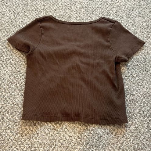 Brandy Melville Brown Zelly Top - $14 - From Evelyn