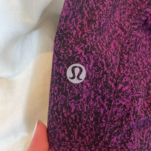 Lululemon Run Times Short 4-way Stretch 4” Inseam - Circuit Aurora Black /  Black Size 6 - $40 - From Emma