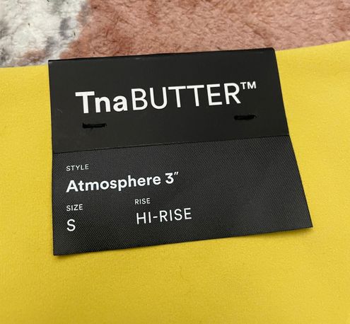Aritzia TnaBUTTER Atmosphere 3' High Rise Yellow - $30 (21% Off
