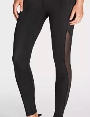 Victoria's Secret Mesh Leggings Black Size M - $23 (54% Off Retail