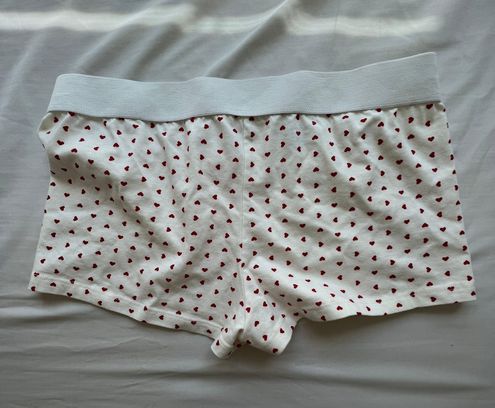 Brandy Melville Hand Painted Doily Heart Shorts