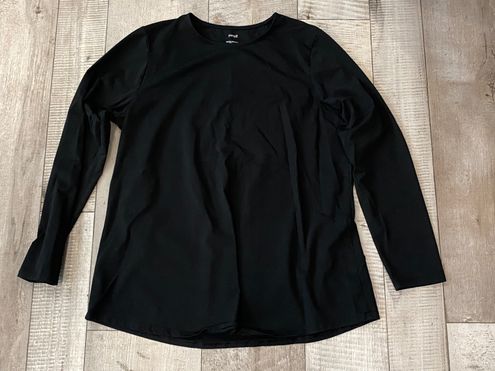 J.Jill Pure Jill Long Sleeve Shirttail Tee Black Size L - $25 - From Olivias