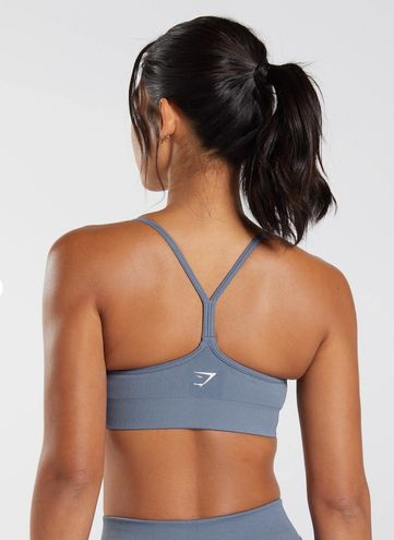 Gymshark Sweat Seamless Sports Bra Blue - $48 New With Tags