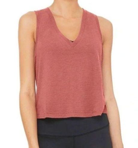 Alo Yoga Pink Rosewood Vibration Tank Top Size Large NWOT - $25 - From  Melinda