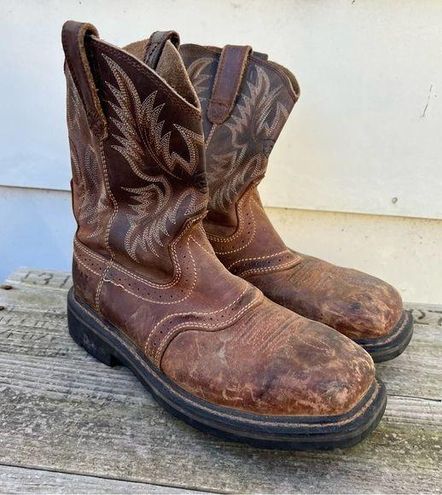 Ariat sierra wide shop square toe steel toe