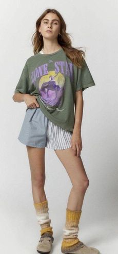 Oversize tee jersey żółty 90