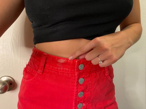 brandy melville red tube top ♥️ ✩10 long & 12 - Depop