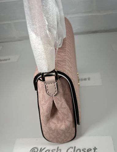 Michael Kors Jet Set Medium Logo Convertible Crossbody Clutch Bag