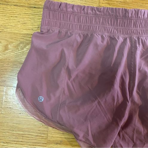Lululemon Pink Taupe Hotty Hot Outdoor Running Shorts 12 - $32