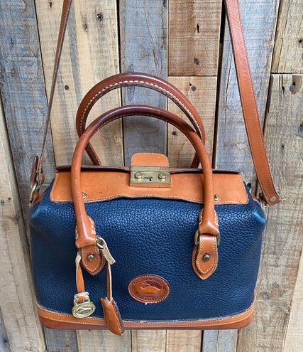 Bag Dooney & Bourke Usa Black Tan Leather Dr