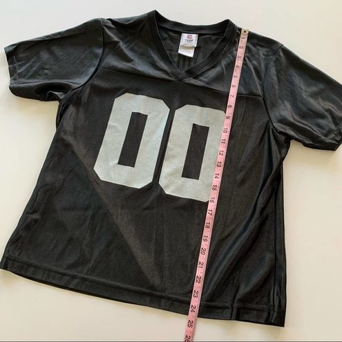 NFL Team Apparel  Black Las Vegas Oakland Raiders Short Sleeve Jersey #00  Large - $26 - From Gianna