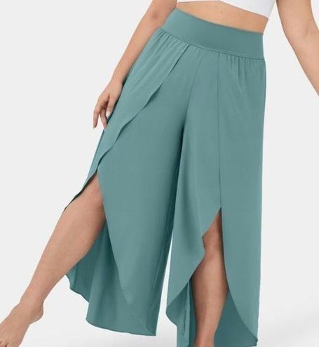 HALARA Palazzo Flowy Split Wide Leg Quick Dry Casual Pants