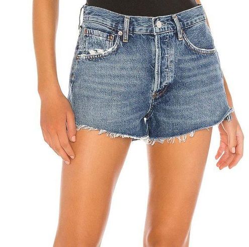 AGOLDE Parker Vintage Cut Off Jean Short in lowkey women s size 28