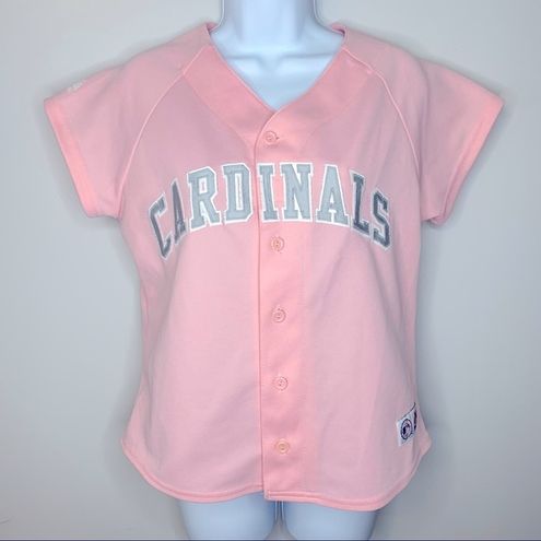 Majestic St. Louis Cardinals Pink and Grey Jersey Size Small - $28 - From  Lou