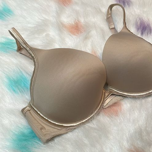 Cacique Tan/Cream Smooth Bust Plunge Bra Size 38D - $19 - From