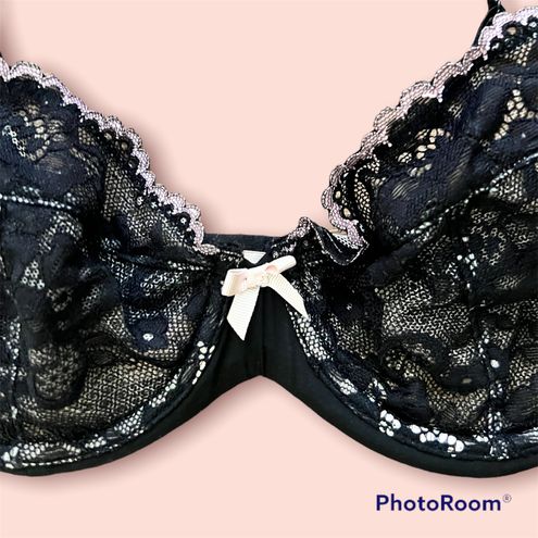 Victoria's Secret Unlined Demi Bra Black Size 32 C - $26 (56% Off