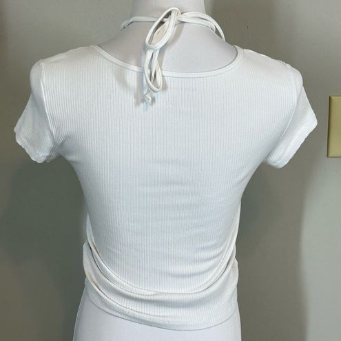 AE Keyhole Tie-Front Tee