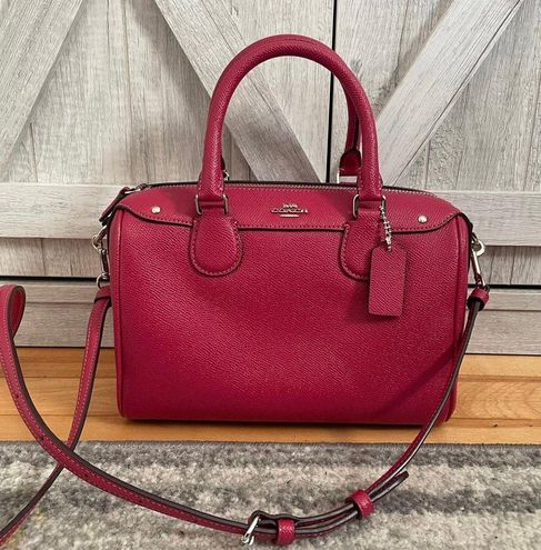 Coach Red Mini Bennett Satchel Bag - One Size