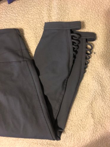 Zella Gray Cut Out High-Waisted Leggings Size XS - $13 (89% Off