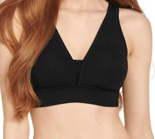 Jockey Women's Bra, Forever Fit Supersoft Modal V-Neck, Black Bra