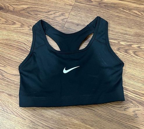 Nike Women's Swoosh 2.0 Sports Bra, CJ5949-010 Black, Small