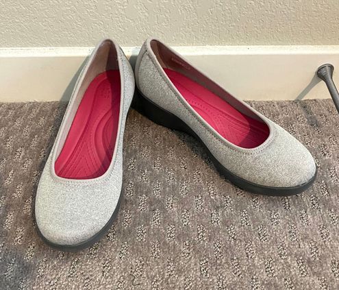 Crocs Worn once Dual Comfort Wedge shoes. Sz 8. Mint! - $36 - From Karen