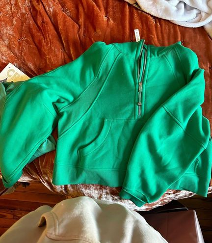 NEW LULULEMON Scuba Oversized Half-Zip Hoodie M/L Kelly Green