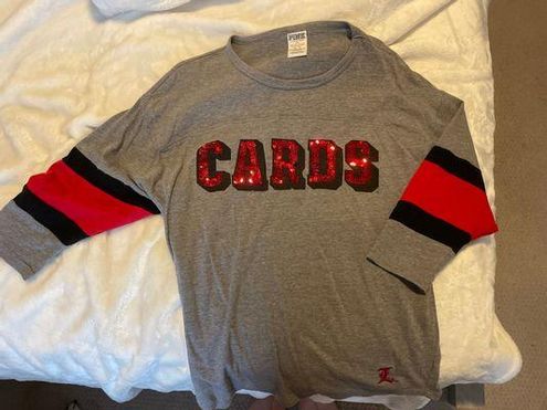 Victoria’s Secret PINK S Louisville Cardinals Gray Shirt Game Day is Best  Day