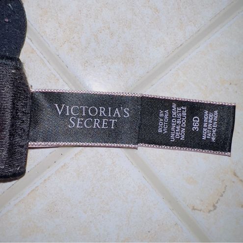 Victoria's Secret VS Black Body by Victoria Unlined Demi Bra size