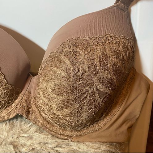 Auden The Icon Full Coverage Lightly Lined Lace Bra, Brown, 38D Size  undefined - $12 - From Yoana