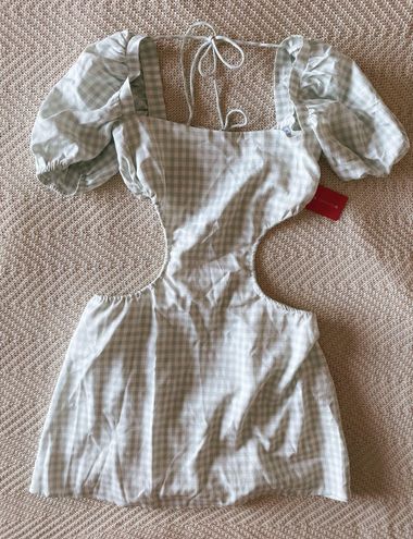 Penelope Green Gingham Mini Dress – Beginning Boutique US
