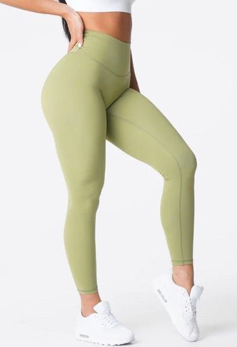 NVGTN Olive Solid Seamless Leggings Size Small (S)