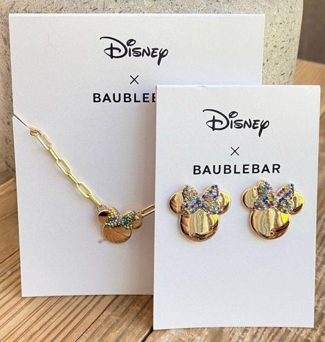 BaubleBar Disney Mouse Jewelry Set Gold - $55 (59% Off Retail) New With  Tags - From Kate