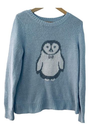 LC Lauren Conrad Long Sleeve Mock Neckline Sweater Size L Light Blue  Penguin Size L - $20 - From Ada