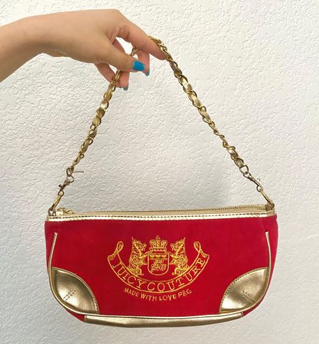 Y2K Juicy Couture Leather Baguette Purse