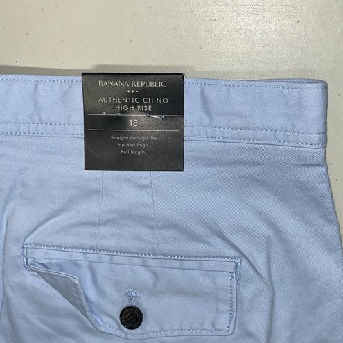 Banana Republic NWT 18 Bicoastal Blue High-Rise Straight Authentic