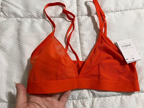 New with Tags Auden Mesh Triangle Bra Bralette Orange Size XS - $5