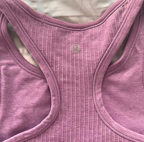 Lululemon Ebb to Street Racerback Crop Tank Wisteria Purple Size 6