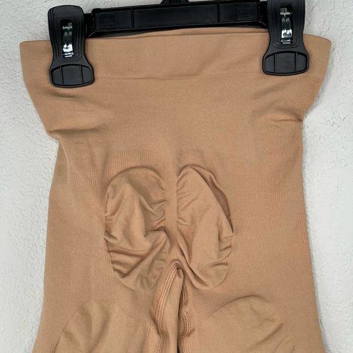 Mid-thigh Sculpting Shorts In Ochre